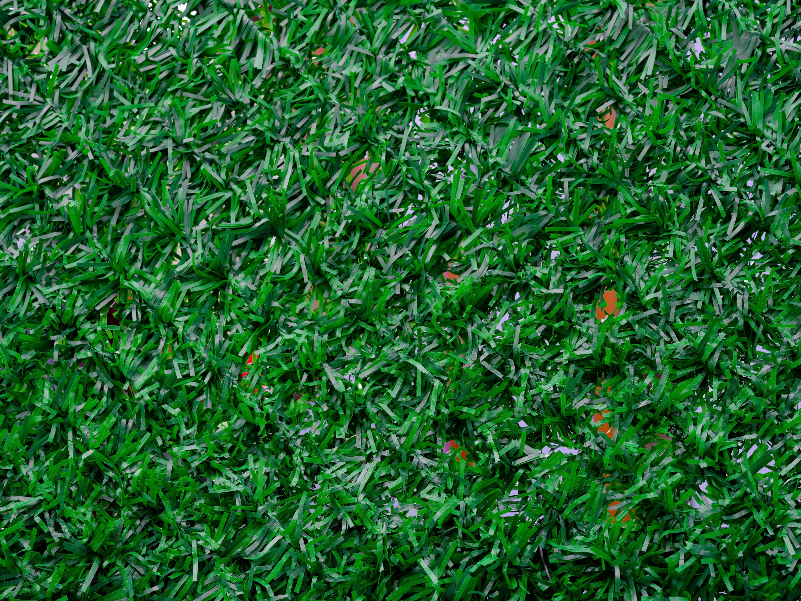 Close up of synthetic grass